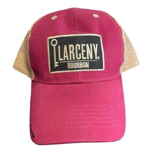 Larceny Bourbon Mesh Snap Back adjustable Hat ball cap Tan Adult One size